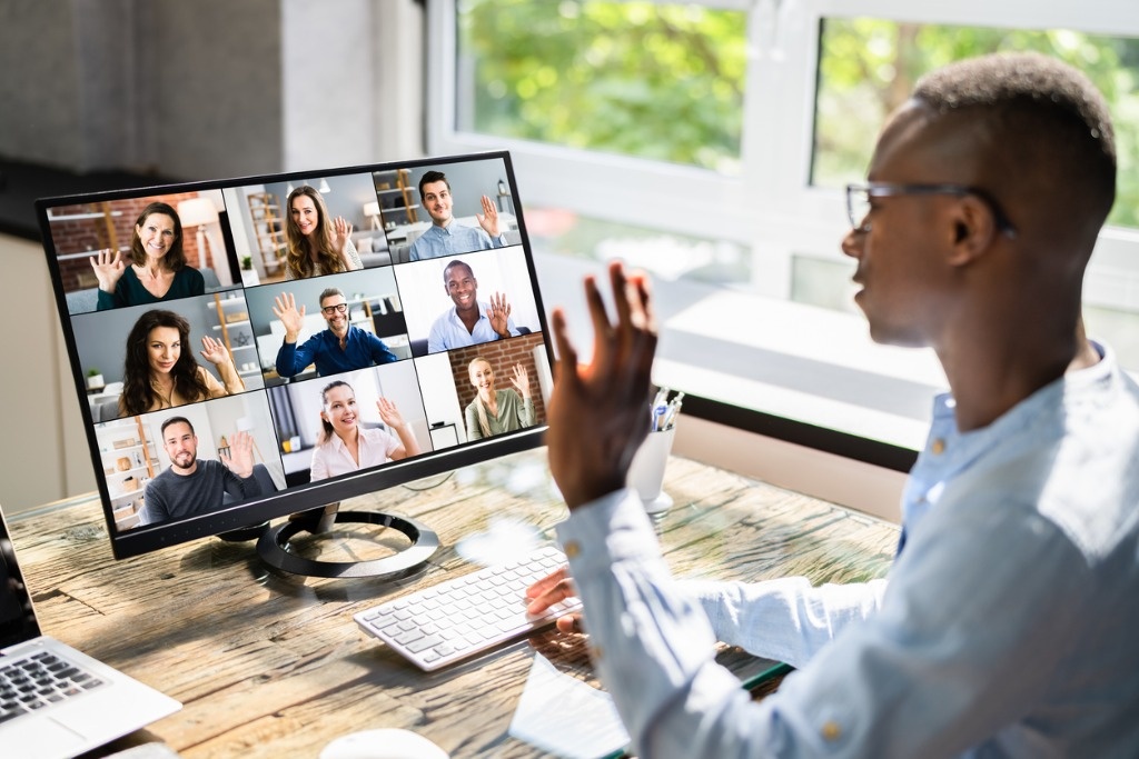 man video conferencing